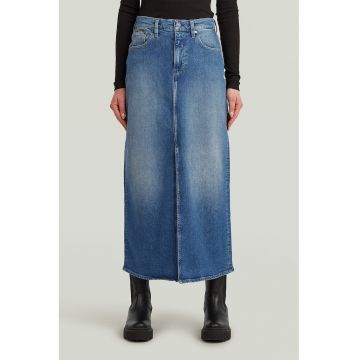 Fusta din denim cu croiala dreapta Viktoria