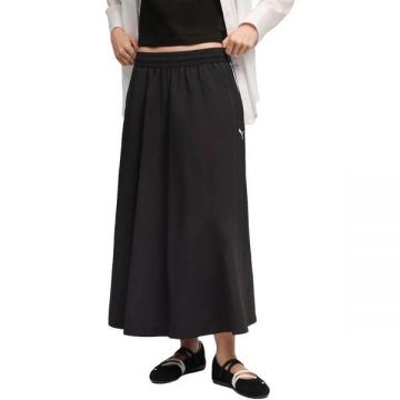 Fusta femei Puma T7 Woven Midi Skirt 63343801, XL, Negru