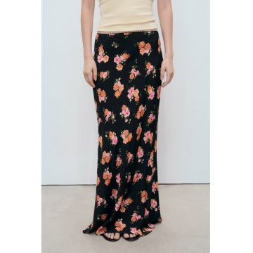 Fusta maxi cu model floral