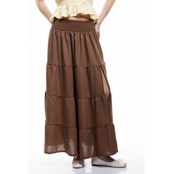 Fusta maxi cu slit lateral