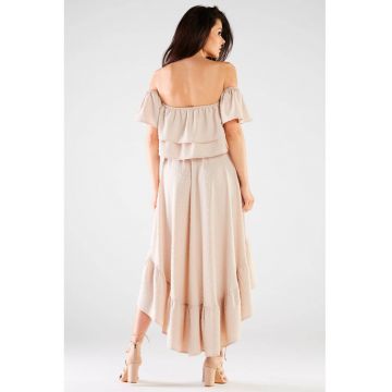 Fusta Midi Casual Poliester A331