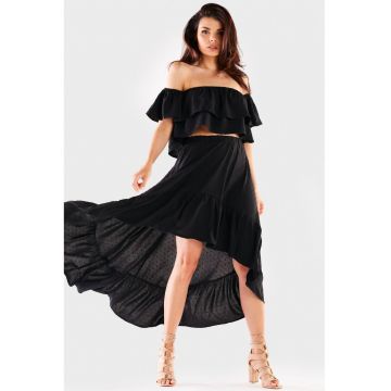 Fusta Midi Casual Poliester A331