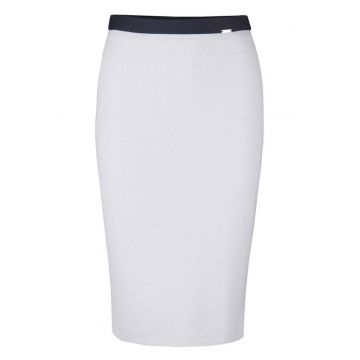 Fusta midi creion - Gri deschis