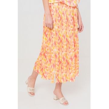 Fusta midi cu imprimeu floral
