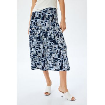 Fusta midi cu model