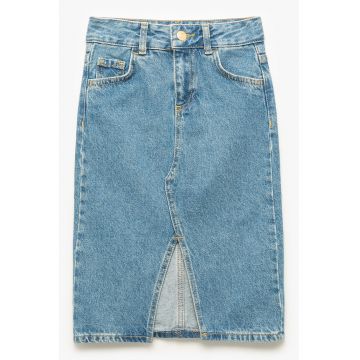 Fusta midi de denim
