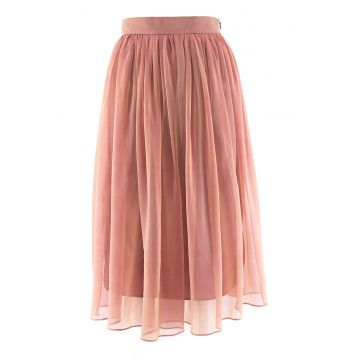 Fusta midi de matase