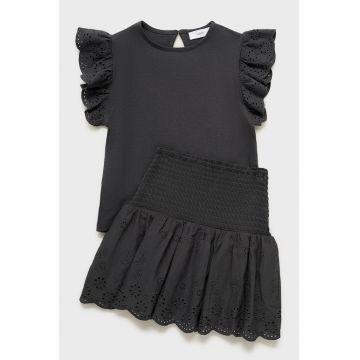 Fusta mini cu dantela Sangallo
