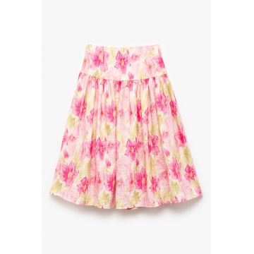 Fusta mini cu imprimeu floral