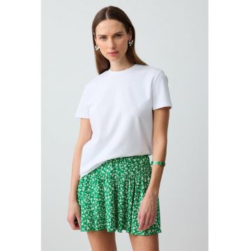 Fusta mini cu model floral Fusta mini cu model floral