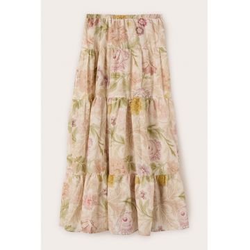 Fusta stratificata cu model floral