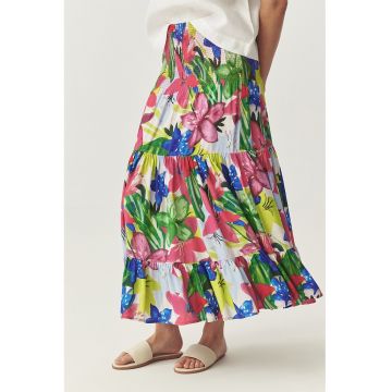 Fusta stratificata cu model floral