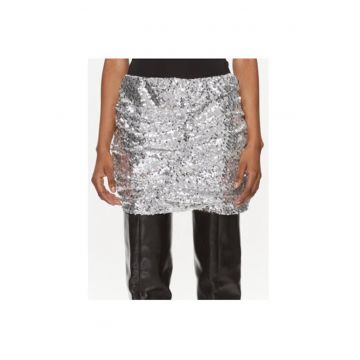 Fusta dama -  303541286 - Poliester - Argintiu