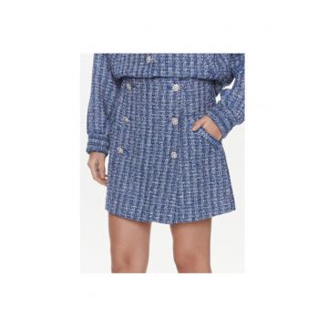 Fusta dama -  303543211 - Bumbac/Viscoza/Poliester - Albastru