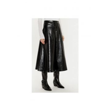 Fusta dama -  304295195 - Piele ecologica - Negru