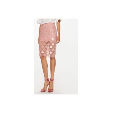 Fusta Dama -  304471728 - Poliester - 36 - Roz