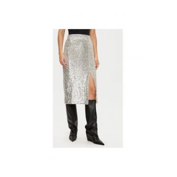 Fusta dama -  304485732 - Poliester - Argintiu
