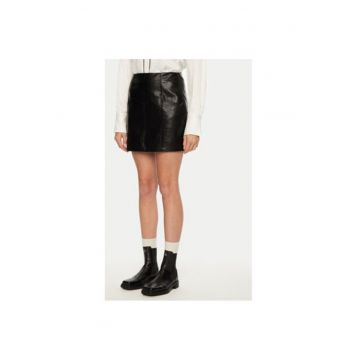 Fusta dama -  304581939 - Piele ecologica - Negru