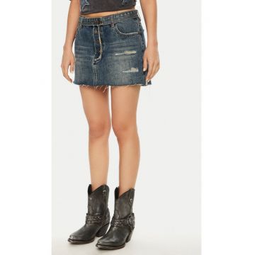 Fusta dama -  304604560 - Bumbac - Albastru