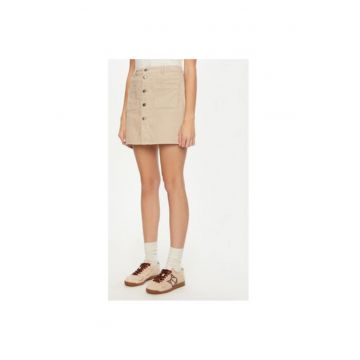 Fusta dama -  304648281 - Bumbac - Maro