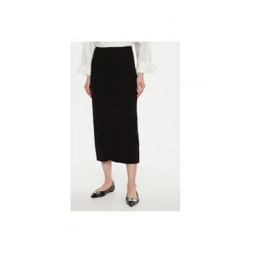 Fusta dama -  304869075 - Bumbac/Poliester - Negru