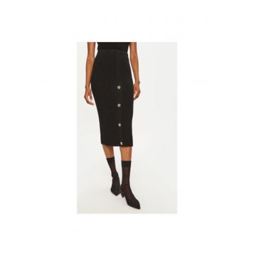 Fusta dama -  305038463 - Viscoza/Nylon/Lana - Negru