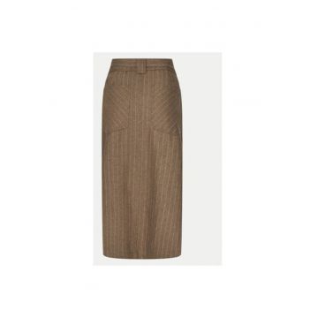 Fusta Dama -  305191793 - Viscoza - Poliester - 36 - Maro