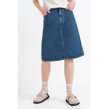 Fusta evazata din denim