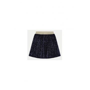 Fusta fete -  304182303 - Poliester/Fibre metalice - Albastru