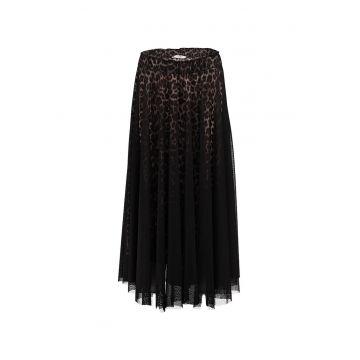 Fusta midi cu animal print