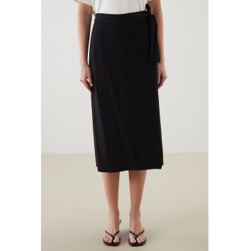 Fusta midi cu model petrecut