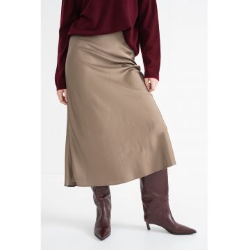Fusta midi de satin