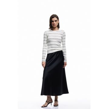 Fusta midi de satin