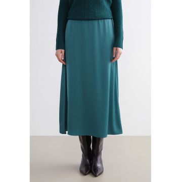 Fusta midi satinata