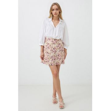Fusta mini cu model floral