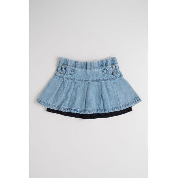 Fusta-pantalon din denim