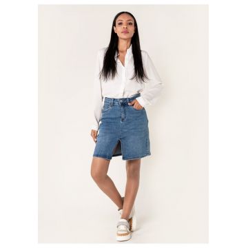 Fusta scurta albastra de denim P213 M10 17933