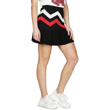 Fusta cu volane si model chevron Jiva -