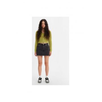 Fusta dama -  301836018 - Bumbac - Negru