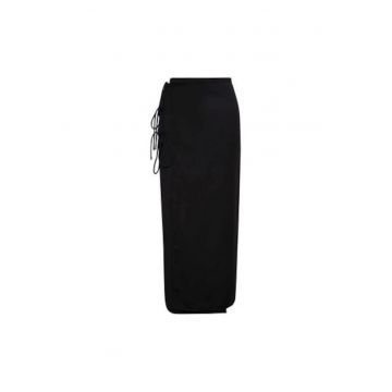 Fusta Dama -  302973132 - Viscoza - Poliester - Negru