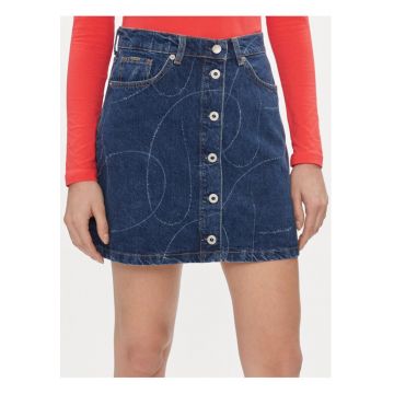 Fusta dama -  303438760 - Bumbac - Albastru