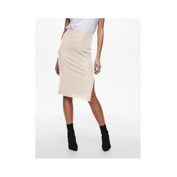 Fusta dama -  303602345 - Poliester/Viscoza - Bej - Bej
