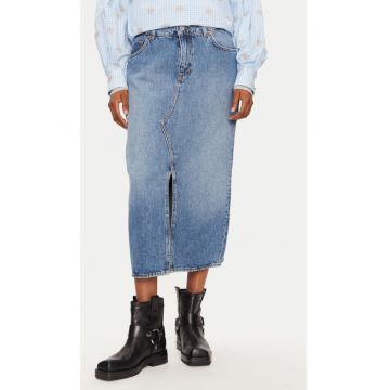 Fusta dama -  304340024 - Bumbac - Albastru
