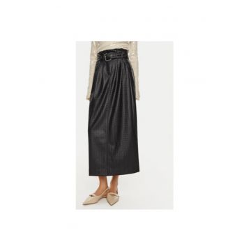Fusta dama -  304471520 - Piele ecologica - Albastru