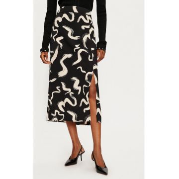 Fusta dama -  304494512 - Poliester reciclat/Poliester - Negru