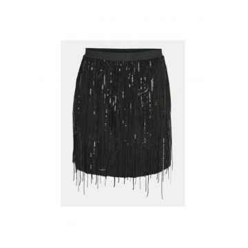 Fusta dama -  304535017 - Poliester - Negru