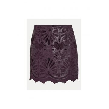 Fusta dama -  304768682 - Piele ecologica - Violet