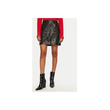 Fusta dama -  304870224 - Piele ecologica - Negru