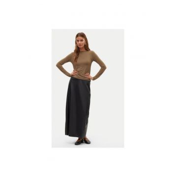 Fusta dama -  304910074 - Piele ecologica - Negru
