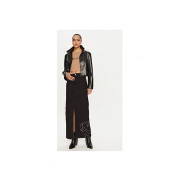 Fusta dama -  304946431 - Bumbac/Poliester - Negru